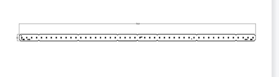 Dải đèn tuyến tính PCB 6W Dải kết nối Zhaga 120 Mm CE / RoHS PASSED 200LM / W